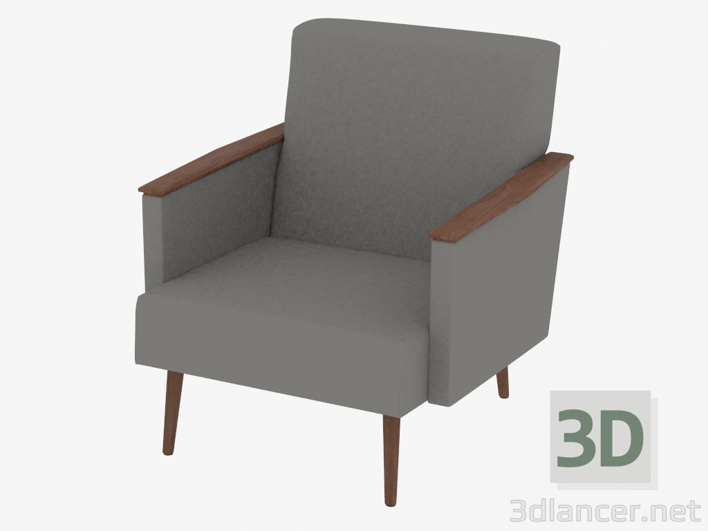 Modelo 3d cadeira de couro Harry - preview