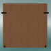 3d model High panel (interconnector) Outline (Refine Cognac Leather) - preview