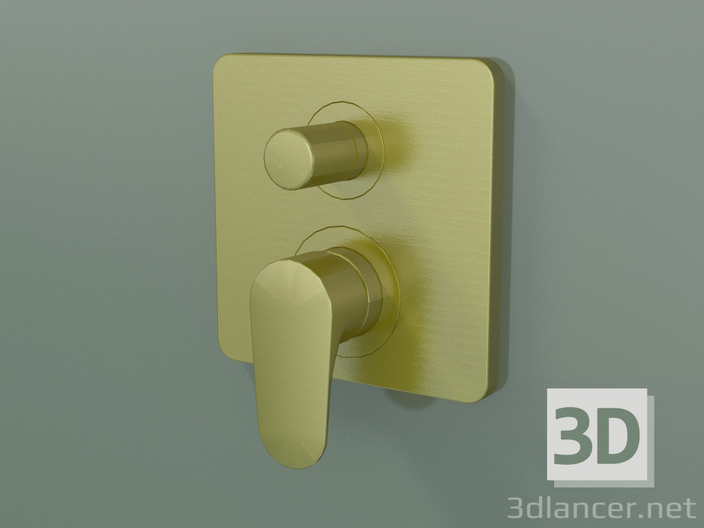 3D Modell Einhebel-Bademischer für verdeckte Installation (34427950) - Vorschau
