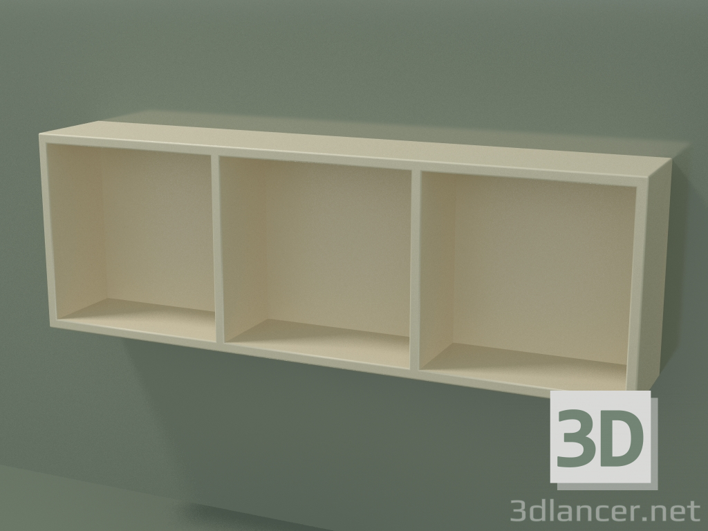 modèle 3D Boîte ouverte (90U30004, Bone C39, L 72, P 12, H 24 cm) - preview