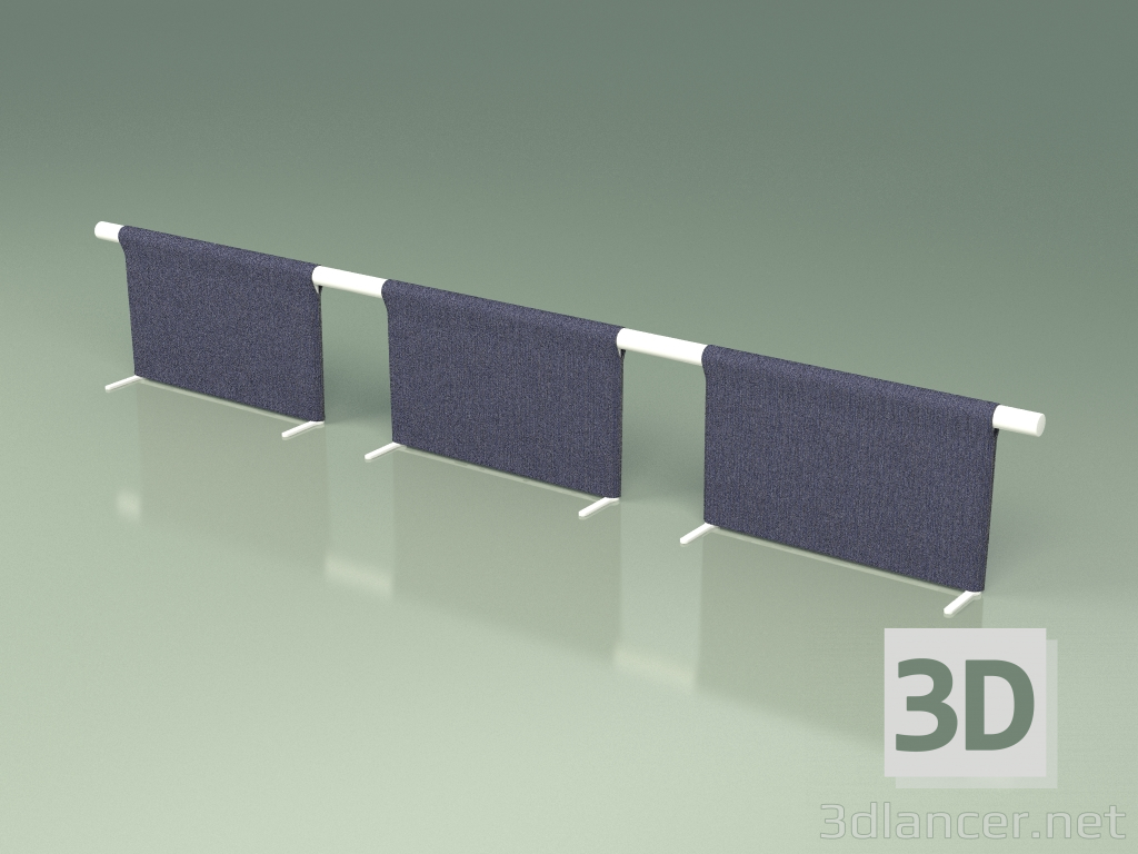3d model Backrest of sofa module 013 (Metal Milk) - preview