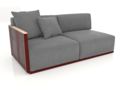 Sofa module section 1 left (Wine red)