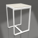 modèle 3D Table de bar 70 (DEKTON Danae, Blanc) - preview