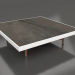 modello 3D Tavolino quadrato (Bianco, DEKTON Radium) - anteprima