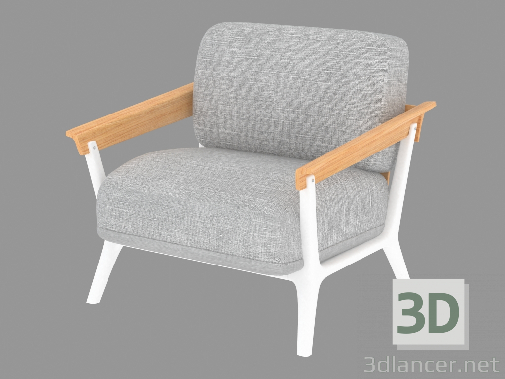 3d model Armchair with plastic frame Venezia - preview
