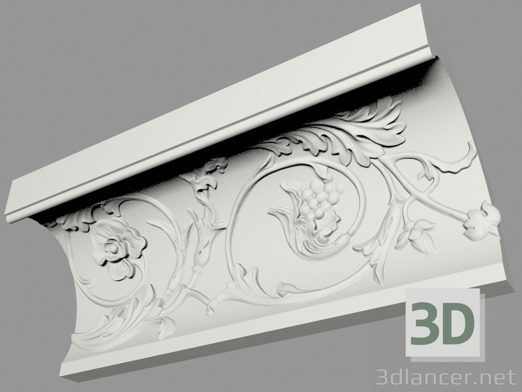 3d model Molded eaves (КФ83) - preview
