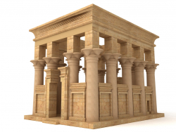 Quiosco egipcio del templo de Philae Trajan