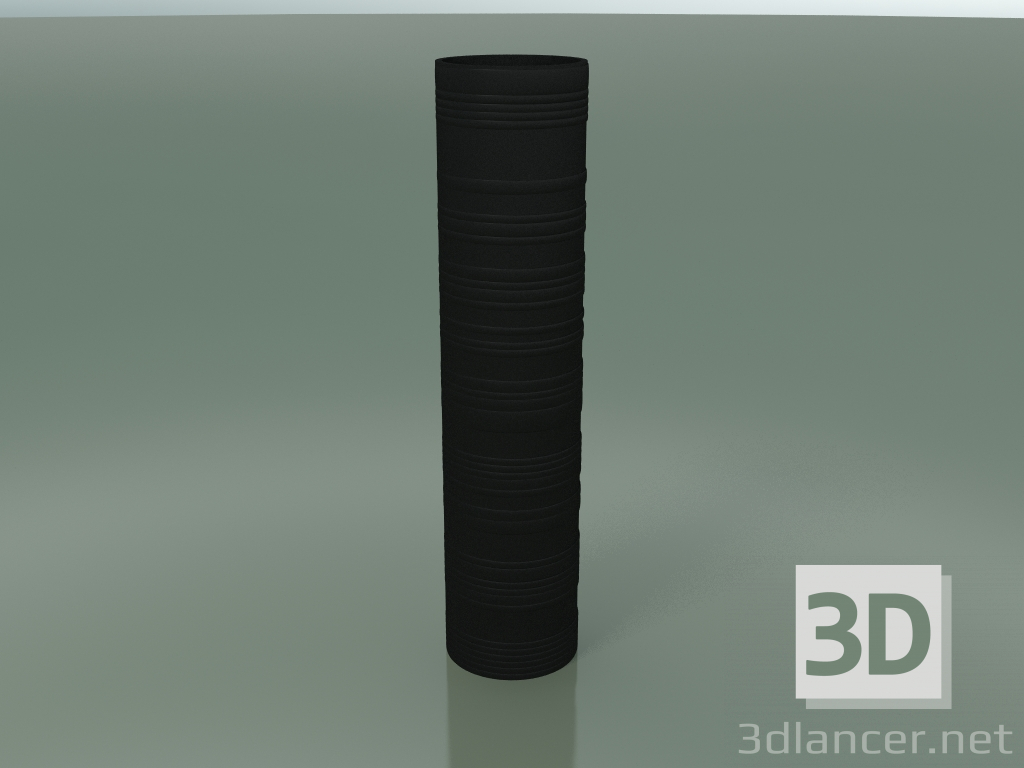 modello 3D Vase Street 5 (Nero opaco) - anteprima