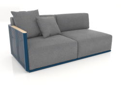 Seção 1 do módulo do sofá à esquerda (cinza azul)
