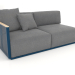 3d model Sofa module section 1 left (Grey blue) - preview