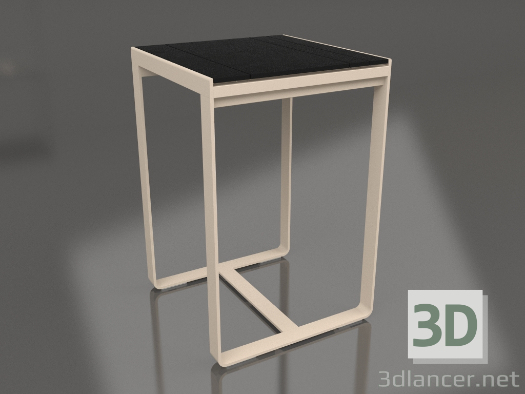 modello 3D Tavolo bar 70 (DEKTON Domoos, Sabbia) - anteprima