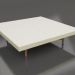 modello 3D Tavolino quadrato (Oro, DEKTON Sirocco) - anteprima