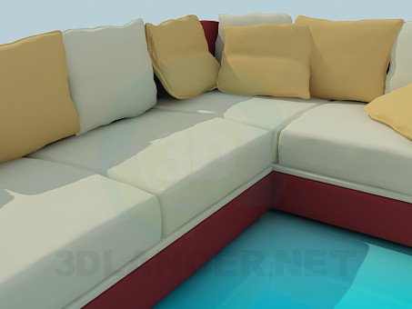 3d модель Мягкий Уголок – превью 3d модель Мягкий Уголок – превью