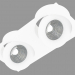 modello 3D Apparecchio da incasso a LED (DL18412 02TSQ Bianco) - anteprima