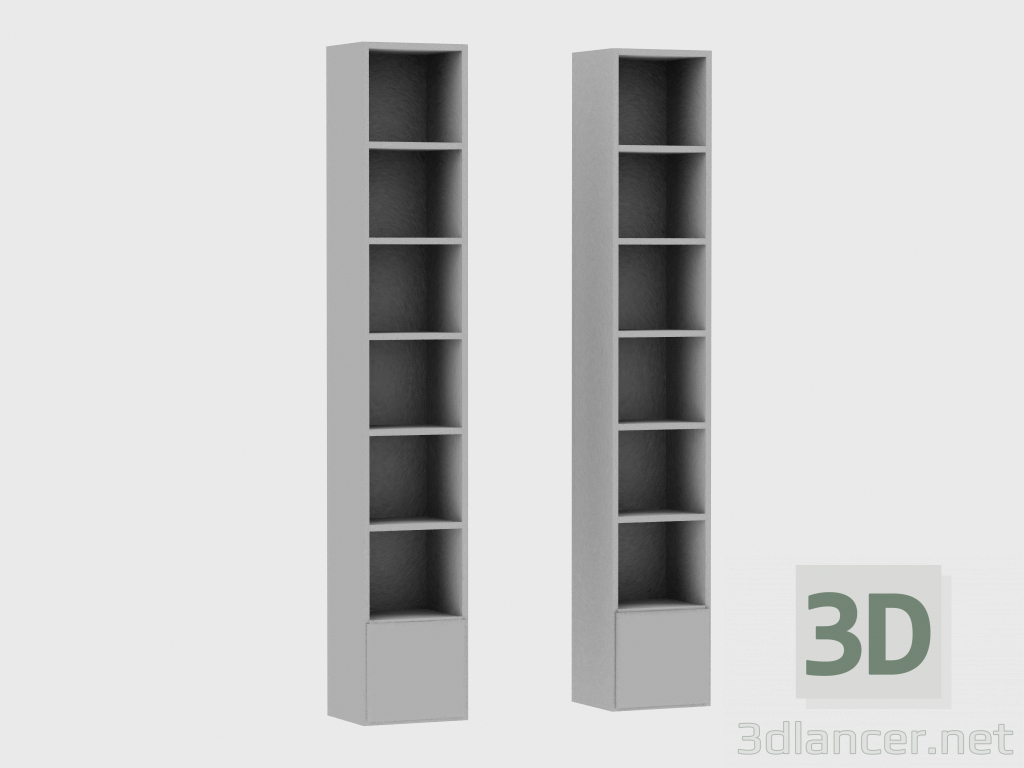 modèle 3D Eléments du système modulaire IANUS MIDDLE WITH BACK (L268) - preview
