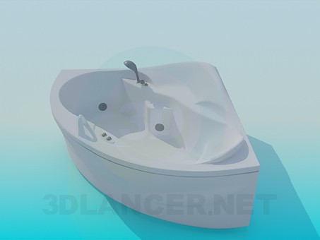 modelo 3D Bañera de esquina - escuchar modelo 3D Bañera de esquina - escuchar