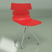 3 डी मॉडल पहियों पर वापसी की कुर्सी (लाल) - पूर्वावलोकन