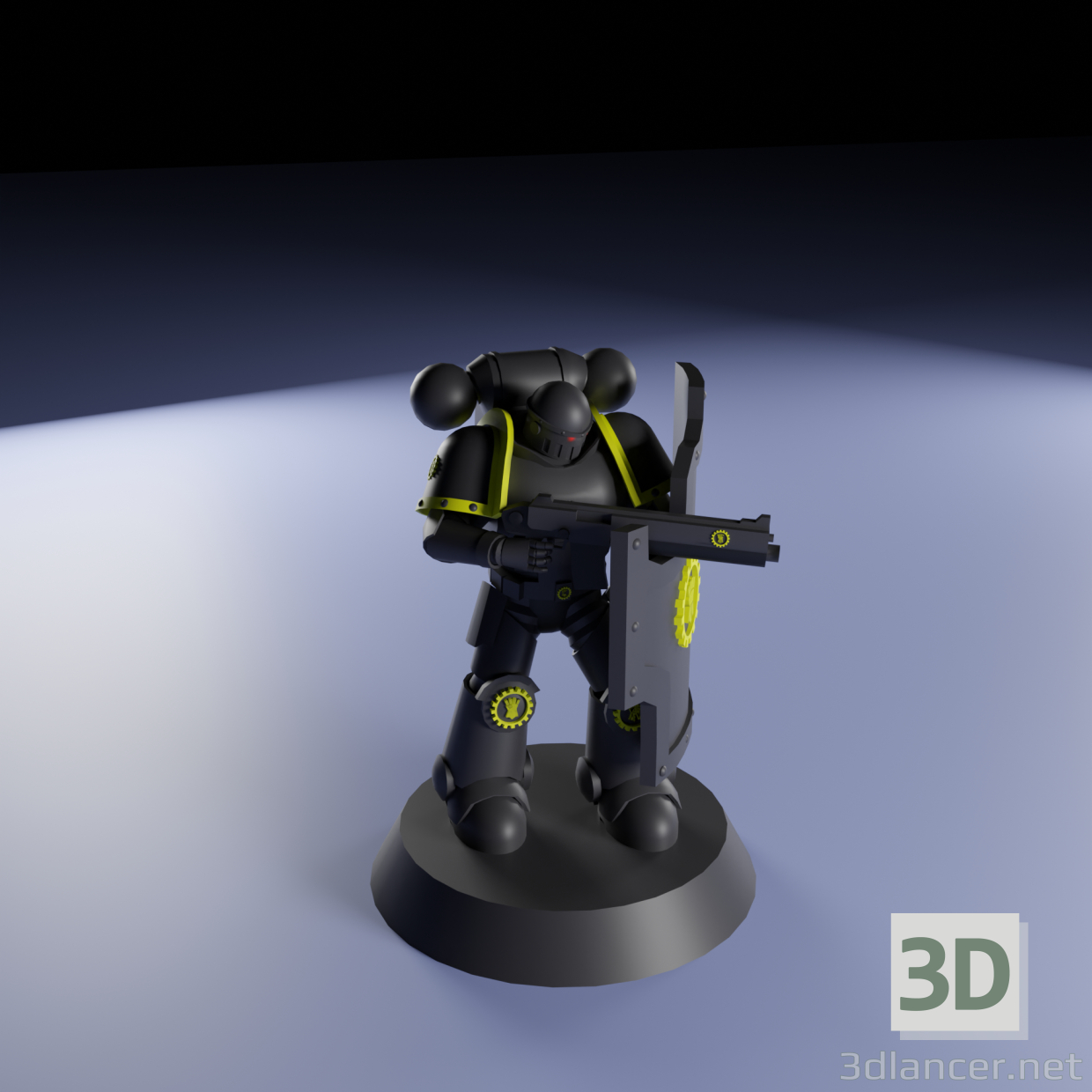 Marine Manos de Hierro 3D modelo Compro - render