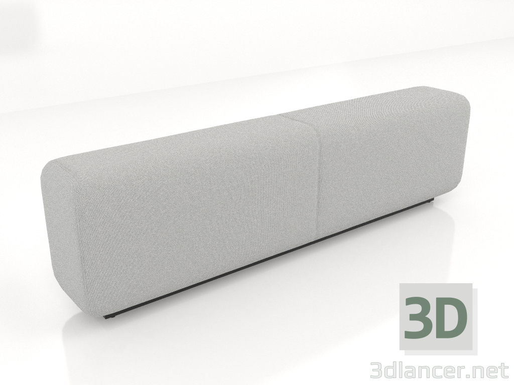 3d модель Спинка XL низька дивана модульного – превью