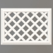 3d model Gypsum ventilation grilles VR 004 (129x179x12) - preview