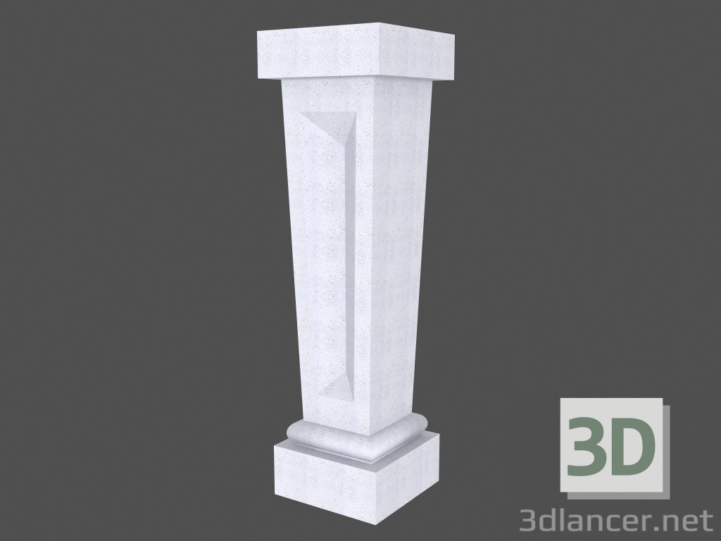 modèle 3D Balustrade (BB75SQ) - preview