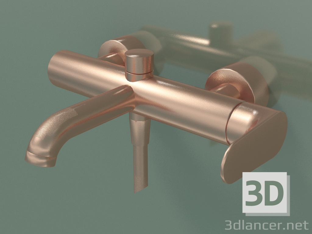 3d model Single lever bath mixer for exposed installation (34420310) - preview
