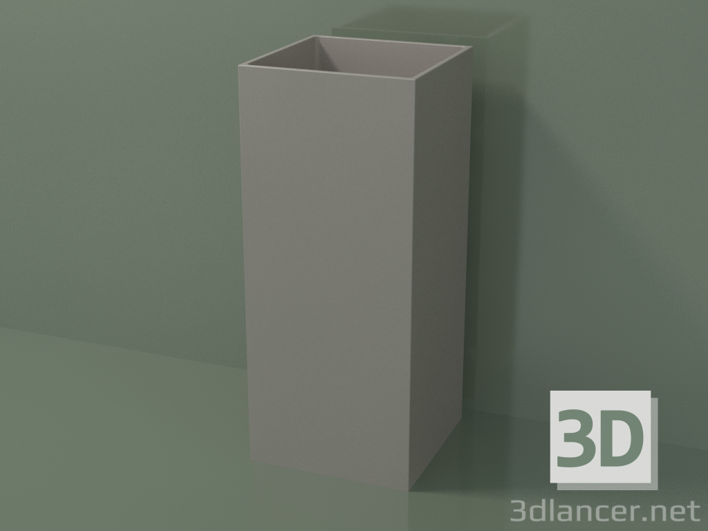 3d model Floor-standing washbasin (03UN16101, Clay C37, L 36, P 36, H 85 cm) - preview