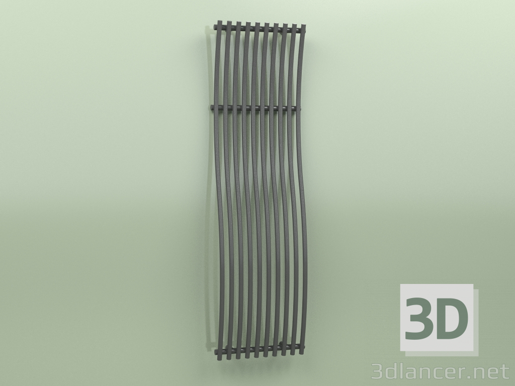 3D modeli Isıtmalı havlu askısı - Imia (1800 x 510, RAL - 9005) - önizleme