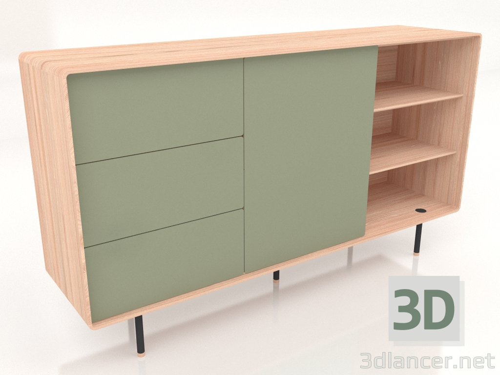 3d model Chest of drawers Fina 176 (Olive) - preview