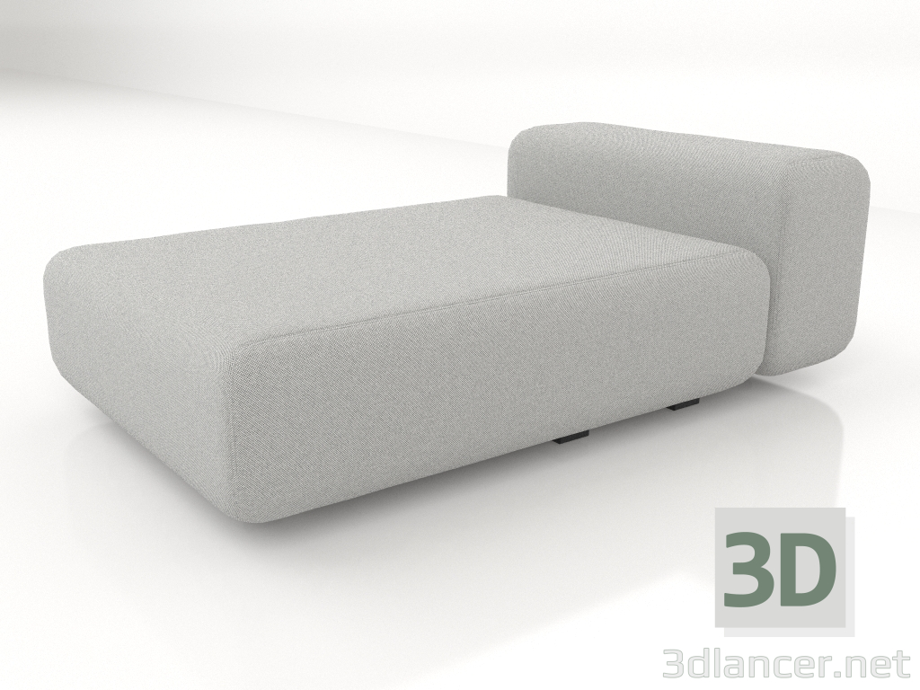 modello 3D Chaise longue-letto 98 - anteprima