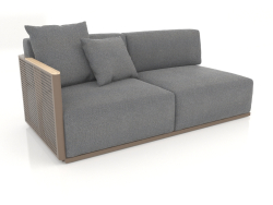 Sofa module section 1 left (Bronze)