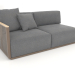 Modelo 3d Seção 1 do módulo do sofá à esquerda (Bronze) - preview