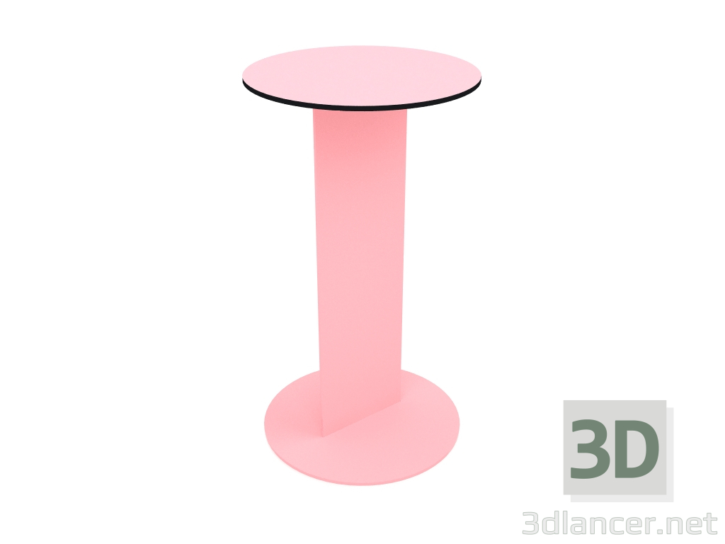 3d model Mesa auxiliar (rosa) - vista previa