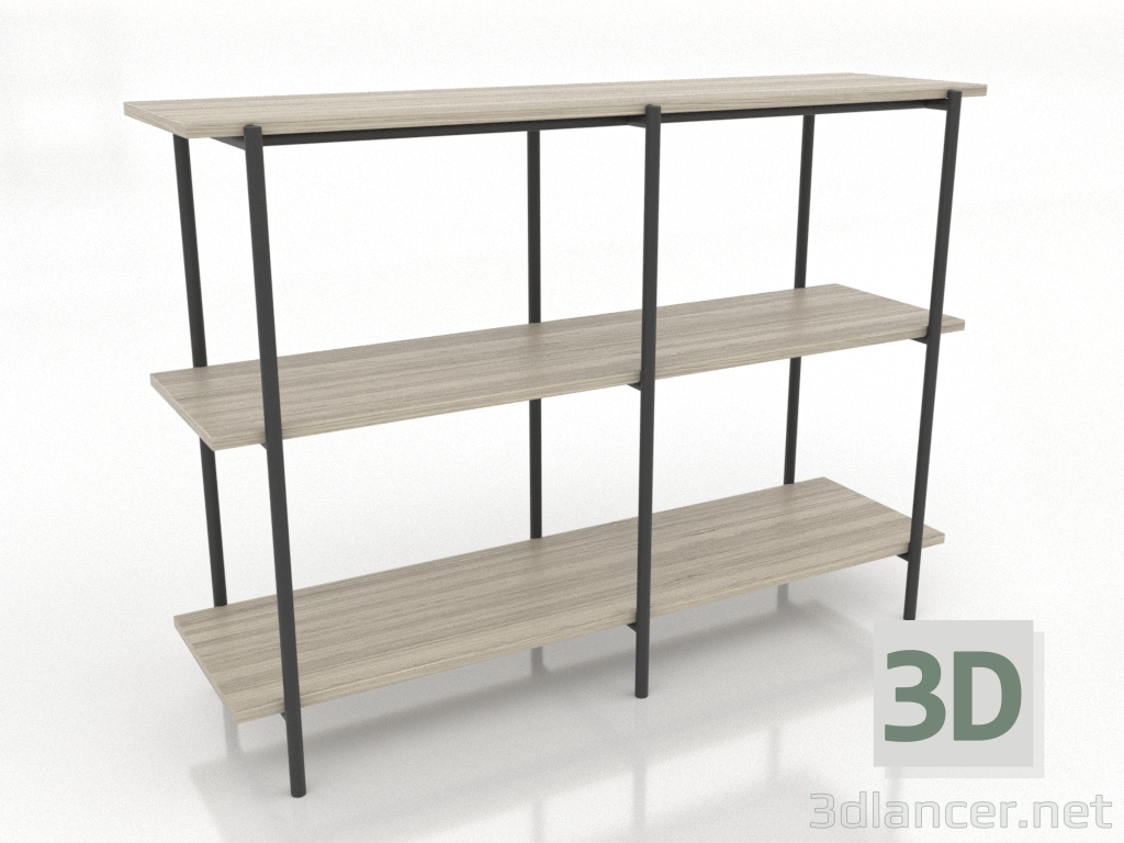 3d модель Стелаж 3 1200Х350Х860 мм (освітлений дуб) – превью 3d модель Стелаж 3 1200Х350Х860 мм (освітлений дуб) – превью
