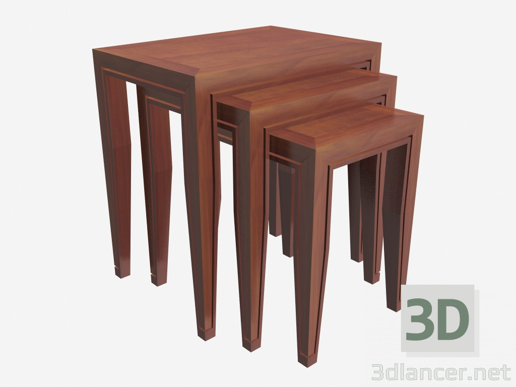 modèle 3D Tables PU090 de glissement - preview