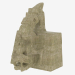 3d модель Ацтекская скульптура з каменю Xiuhcoatl the fire serpent – превью