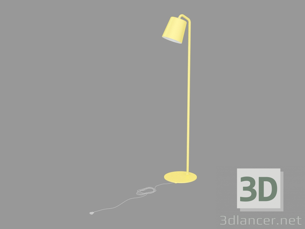 modello 3D Lampada da terra Nascondi - anteprima