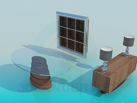 modelo 3D Muebles para sala de estar - escuchar modelo 3D Muebles para sala de estar - escuchar