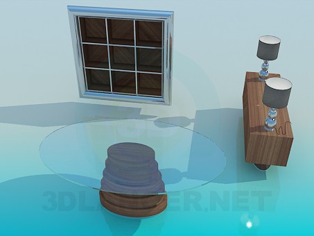 modelo 3D Muebles para sala de estar - escuchar modelo 3D Muebles para sala de estar - escuchar