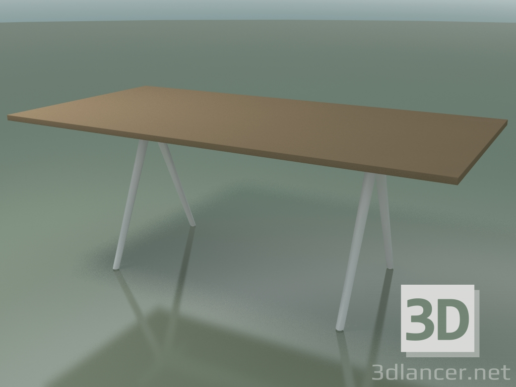 3d модель Стол прямоугольный 5411 (H 74 - 99x200 cm, laminate Fenix F05, V12) – превью