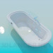 3D Modell Bad mit Mischbatterie auf einer Seite - Vorschau