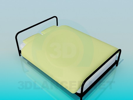 3d model Metal bed - preview 3d model Metal bed - preview
