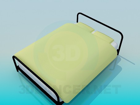 3d model Metal bed - preview 3d model Metal bed - preview