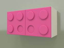 Estante de pared horizontal para niños (rosa)