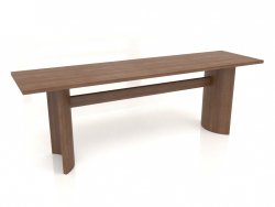 डाइनिंग टेबल डीटी 05 (2200x600x750, लकड़ी की भूरी रोशनी)