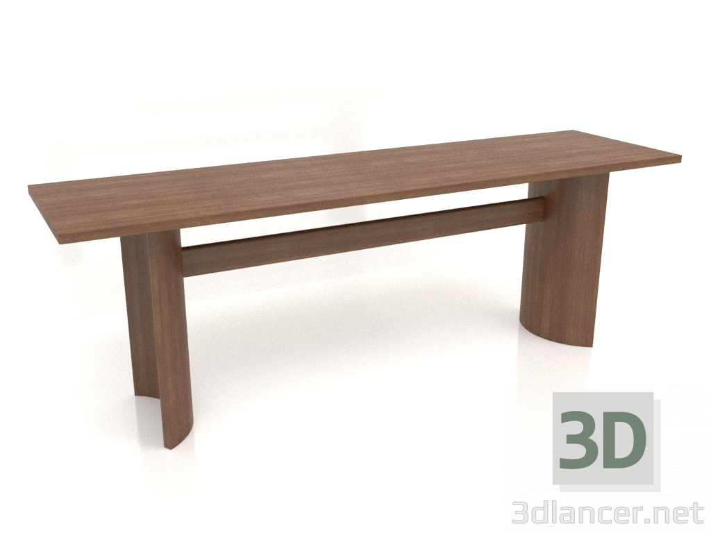 3D Modell Esstisch DT 05 (2200x600x750, Holz braun hell) - Vorschau