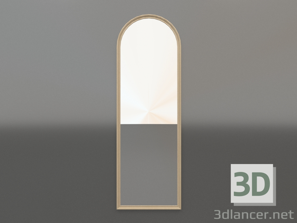 3D Modell Spiegel ZL 23 (500x1500, Holz weiß) - Vorschau