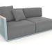 Modelo 3d Seção 1 do módulo do sofá à esquerda (azul cinza) - preview