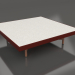 3d model Square coffee table (Wine red, DEKTON Sirocco) - preview