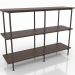 modèle 3D Étagère 3 1200X350X860 mm (noyer foncé) - preview